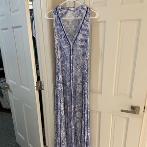 Poupette St Barth Long Blue Dress